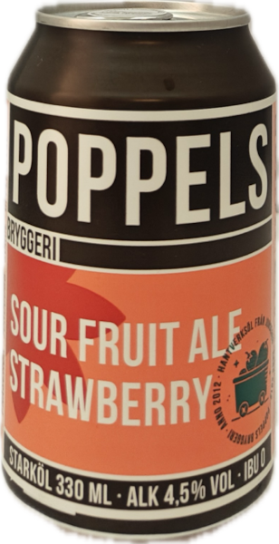 Poppels Sour Fruit Ale Strawberry - Voldby Købmandsgaard