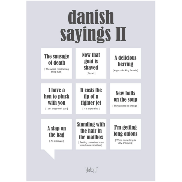 Dialægt Kort - danish sayings II