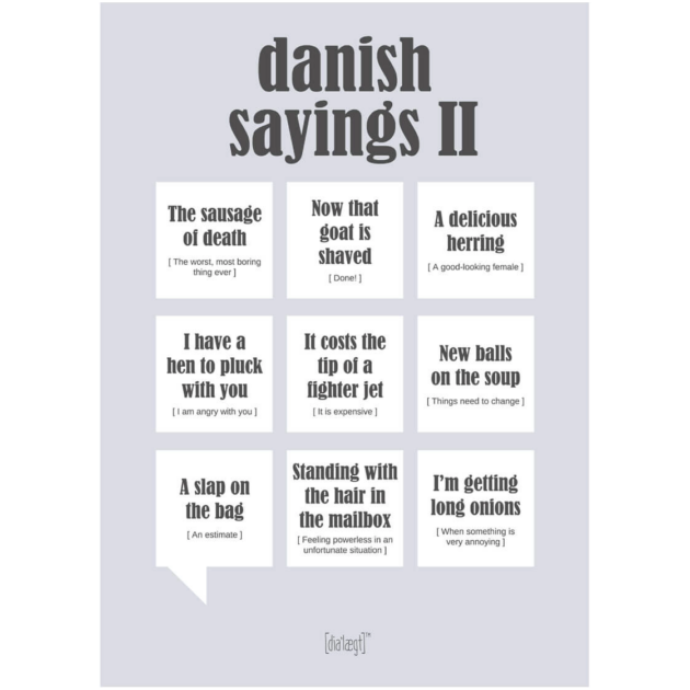 Dialægt Kort - danish sayings II