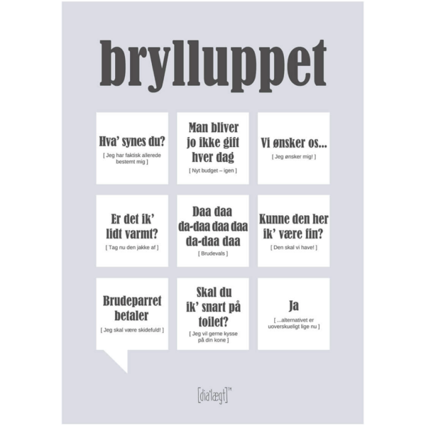 Dialægt Kort - brylluppet