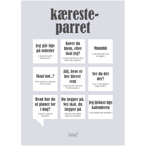 Dialægt Kort - kæresteparret