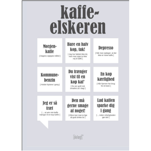 Dialægt Kort - Kaffeelskeren