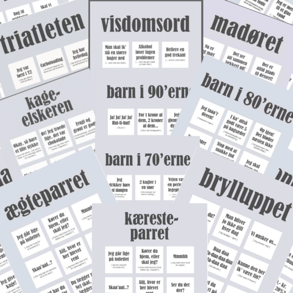 Dialægt Kort - pakke m/3 stk.
