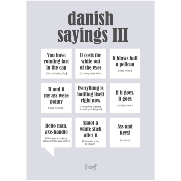 Dialægt Kort - danish sayings III
